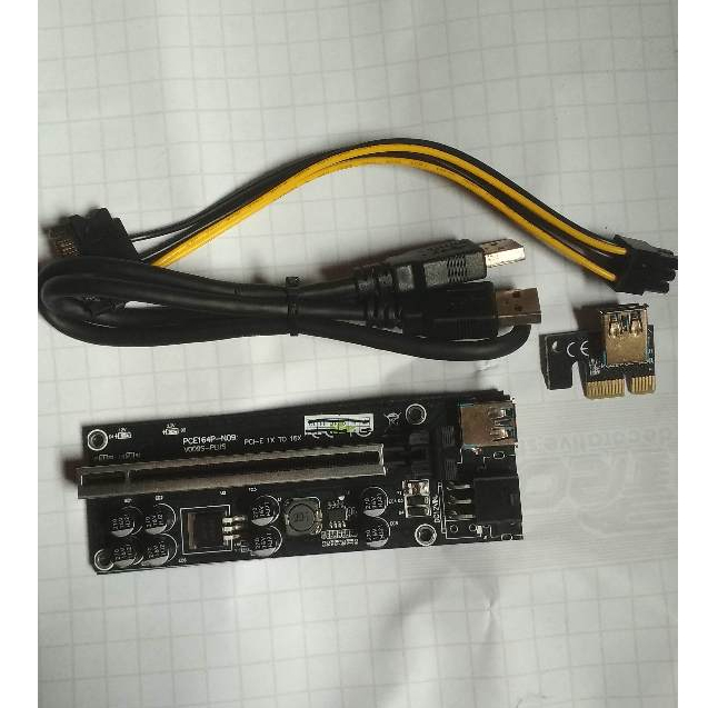 PCI-E RISER 8 CAPASITOR PCI-E X-1 TO PCI-16