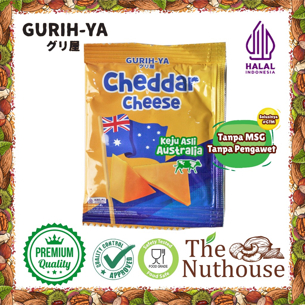 

GURIH YA Cheedar Cheese Powder Sachet / Bubuk Keju 5gr [HALAL]