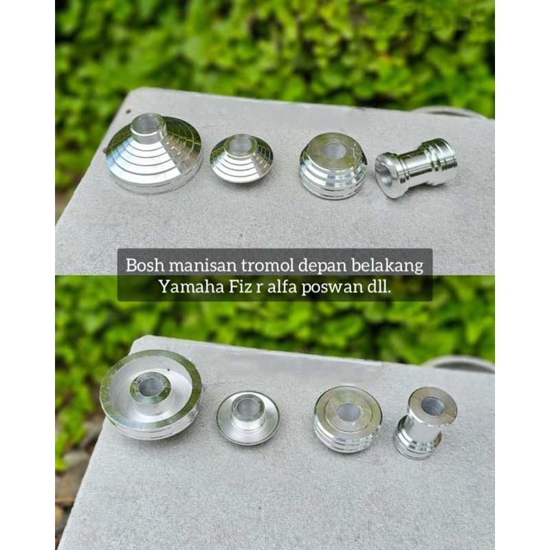 BOSHING MANISAN TROMOL FIZ R POSWAN ALFA SET DEPAN BELAKANG VELG ENKEI VND