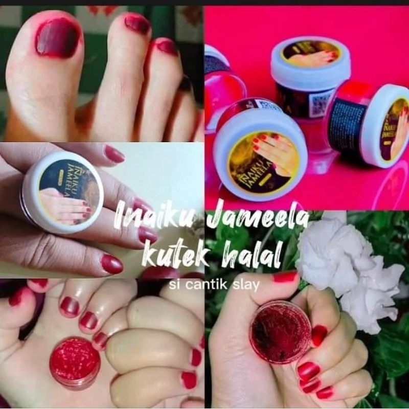 INAIKU JAMEELA VIRAL PACAR KUKU KUTEK |CAT KUKU WARNA TAHAN LAMA