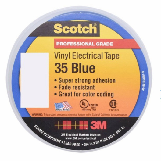 Dijual 3m Scotch 35 Isolasi Listrik - Biru Berkualitas