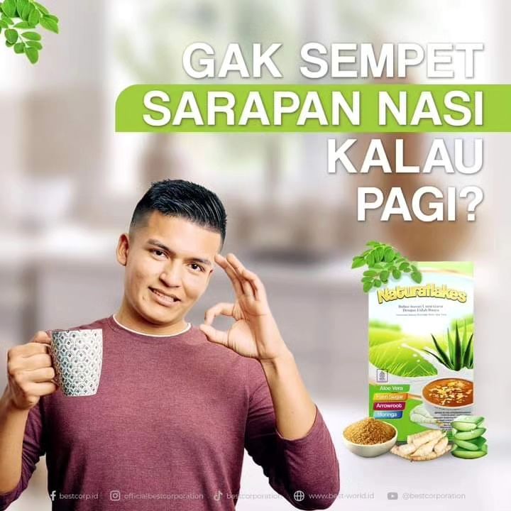 

NATURAFLAKES minum makananan bergizi serat pangan pengganti nasi memelihara kesehatan