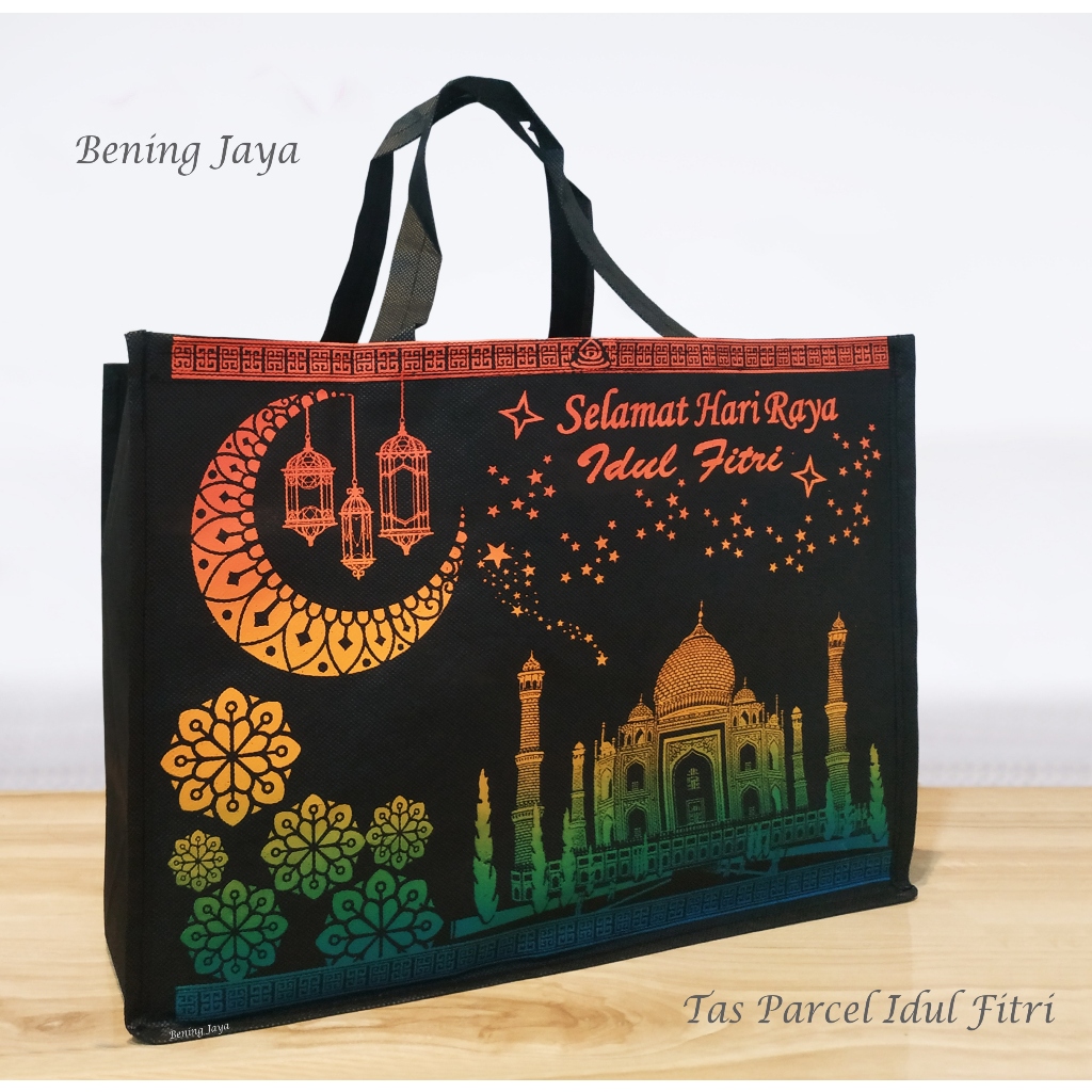

Tas Goodie Bag Parcel Lebaran Idul Fitri Landscape Hitam