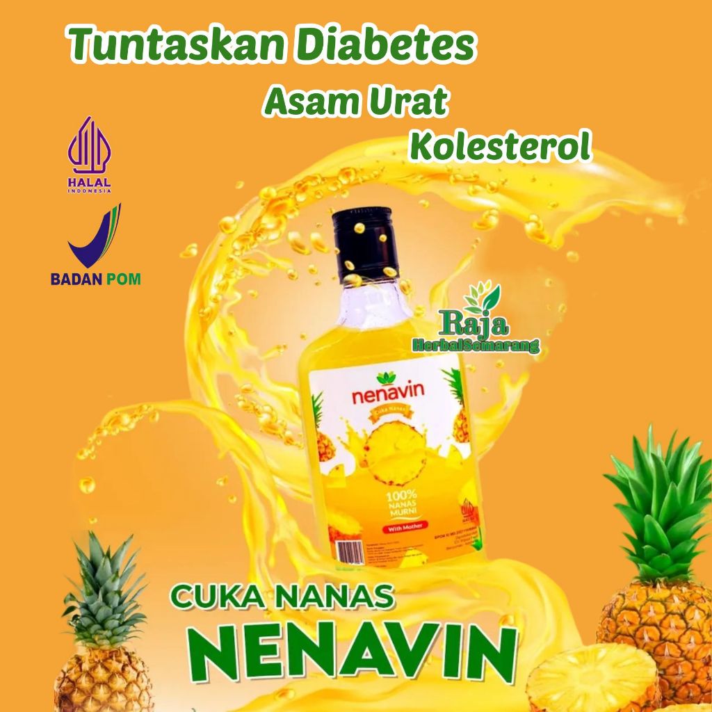 

NENAVIN Cuka Nanas Asli 100% Obat Diabetes Herbal Diabetes Paling Ampuh Alami Tanpa Bahan Kimia Kaya Insulin Ampuh Kontrol Gula Darah Halal MUI dan BPOM