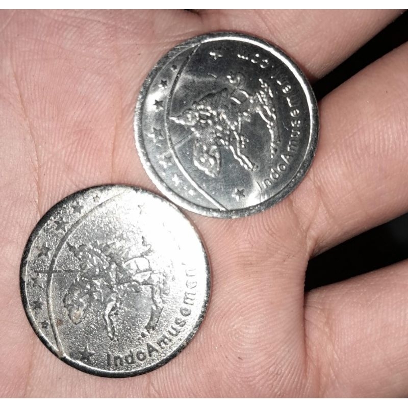 koin Kuda 23.6mm harga yang tertera untuk 100 keping koin games