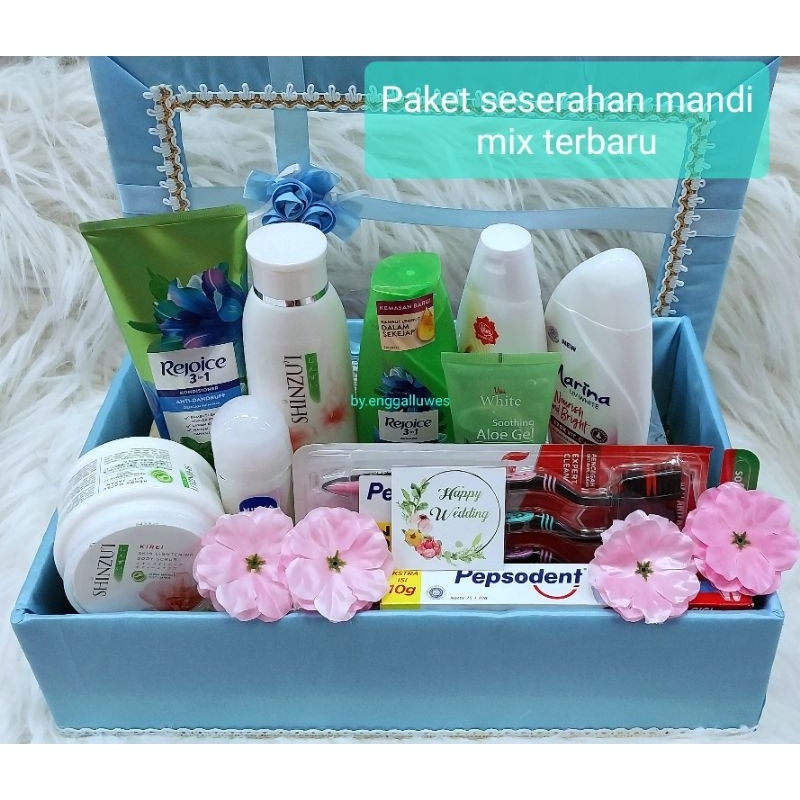 PAKET SESERAHAN MANDI MIX/PAKET HANTARAN MANDI KOMPLIT