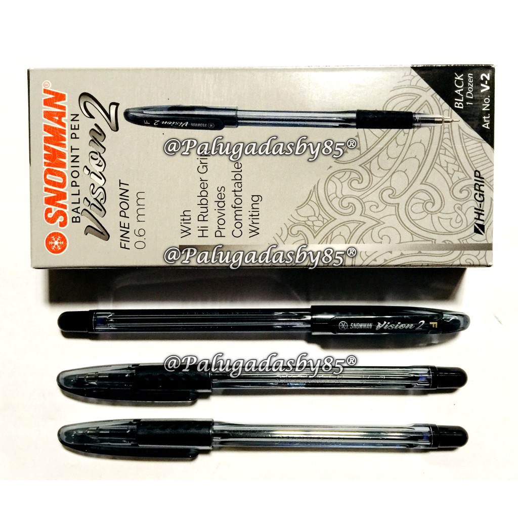 

(1 Biji) GROSIR Bolpen SNOWMAN V-2 0.6 mm Hitam / Ball Point Snowman V-2 / Pulpen Snowman V2 / Bolpoin Snowman V 2 / Ball Pen Snowman
