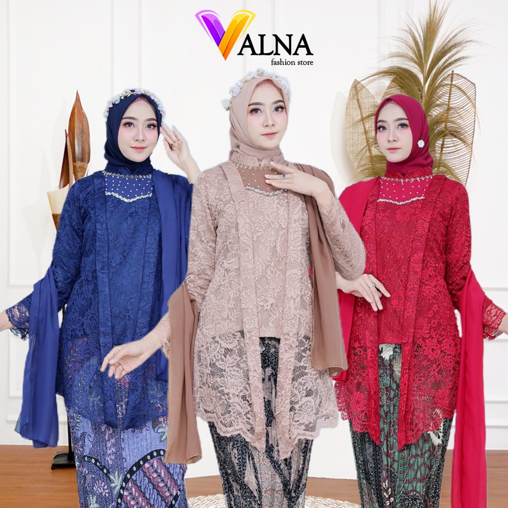 KEBAYA WISUDA WANITA BROKAT KEBAYA MODEL KUTUBARU NAZWA