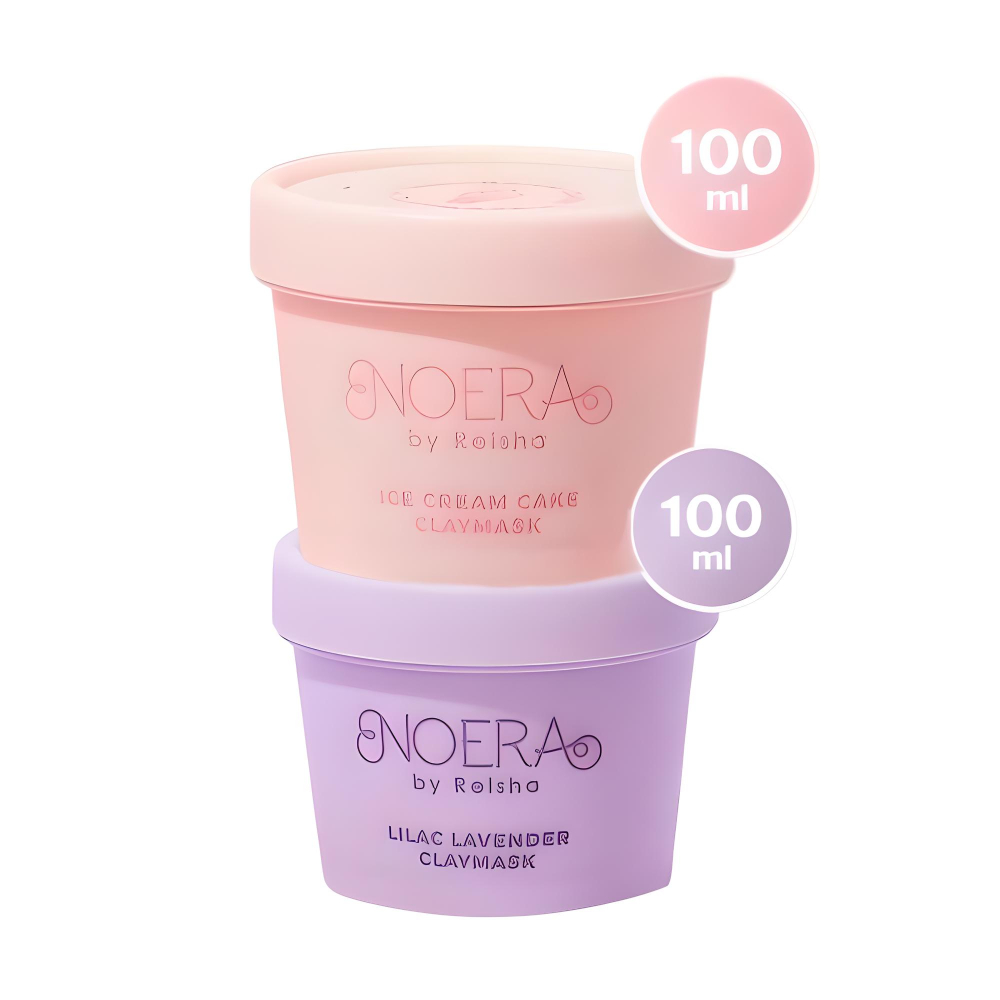Noera Lilac Lavender Clay Mask - Clay Mask With Mugwort & Centella Asiatica Anti Pores Anti Acne Mas