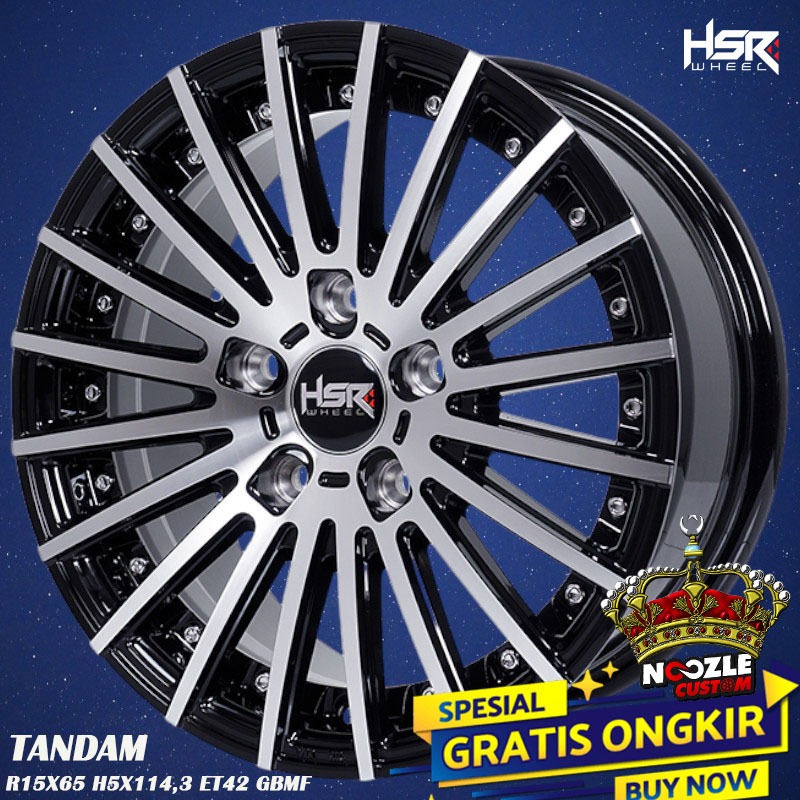 Velg Mobil Suzuki Ertiga Innova Ring 15 Velg Racing HSR Terbaru R15 Type Tandam