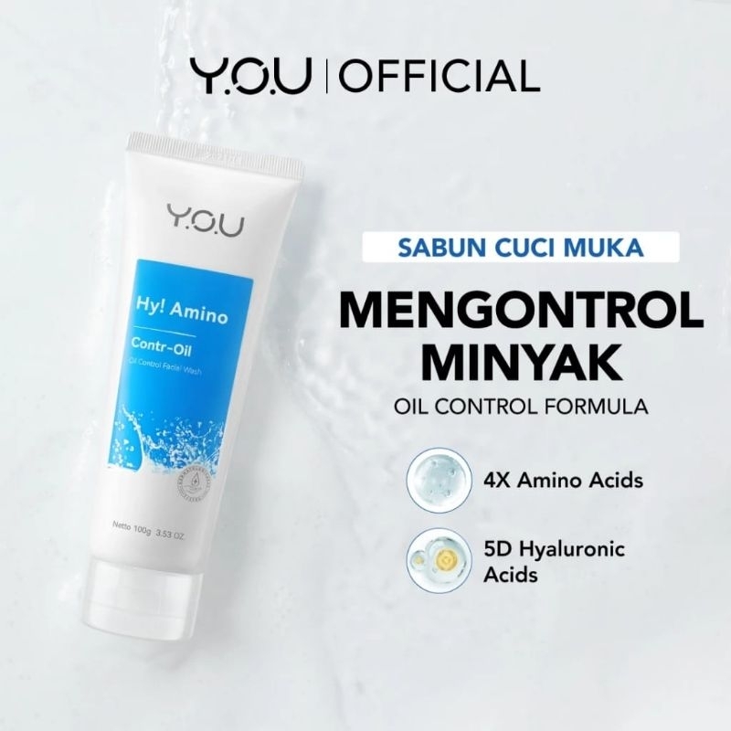 YOU Hy Amino Contr-Oil Facial Wash | Kulit Berminyak | Control Oil