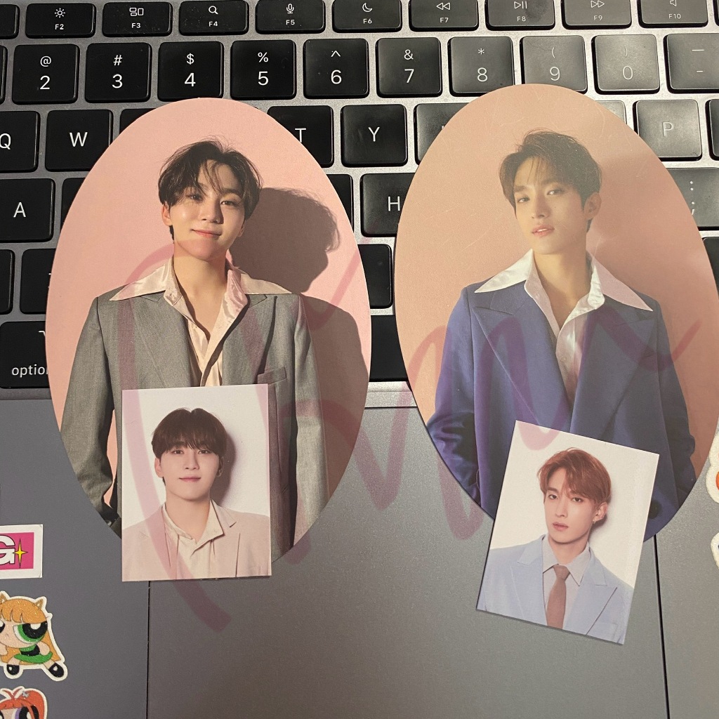 [WTS] SEVENTEEN DK Dokyeom & Seungkwan Oval Card + Incomplete Hoodie Photo Pack Set