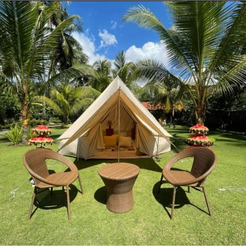 TENDA SAFARY GLAMPING LUXURY DIAMETER 4 | TENDA KELUARGA SAFARI GLAMPING