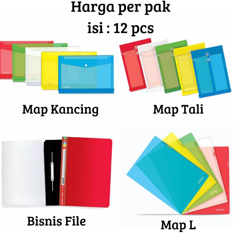 

Grsir 12 ps Map plastik fli Map kaning Map bisnis file Map Tali Map L lear sleaves TEQ
