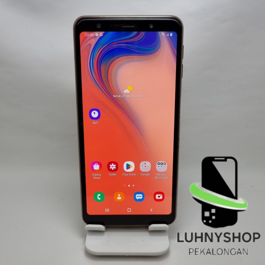 Samsung A7 2018 SM-A750GN/DS 128gb Ram 6gb Brown SEIN Seken Second