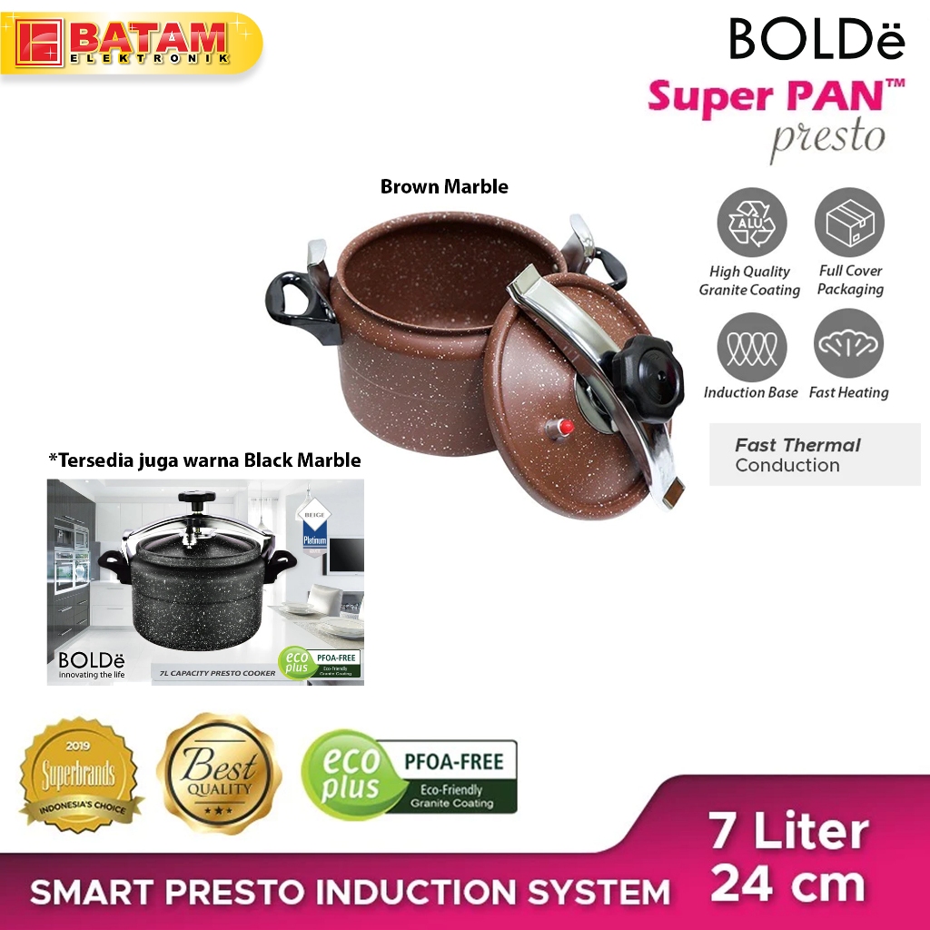 BOLDE SUPER PAN PRESTO COOKER 7 LITER GRANITE SERIES