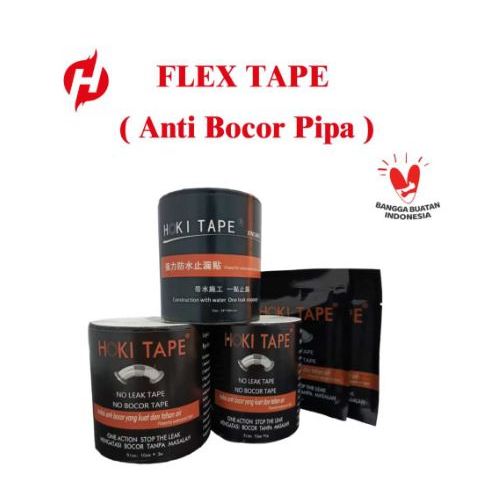 FLEX TAPE AJAIB LEMBARAN HOKI TAPE 8CMx10CM LAKBAN ISOLASI PEREKAT TAMBAL ANTI BOCOR EMBER PIPA SENG