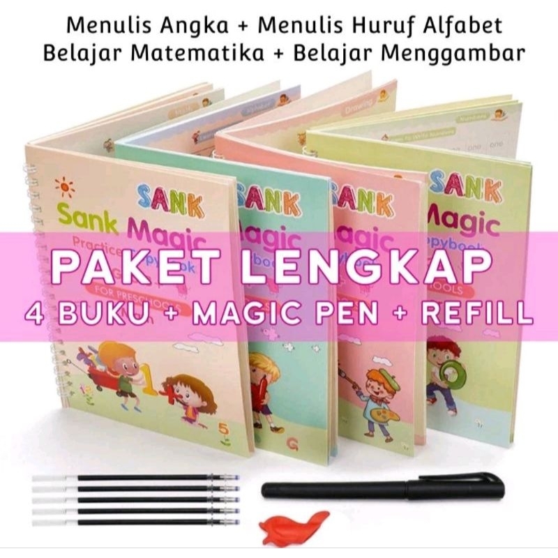 

BUKU AJAIB BIKIN ANAK LANCAR MENULIS, MENGGAMBAR, BERHITUNG