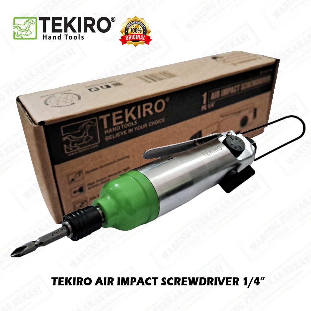 Tekiro Air Impact Screwdriver Angin Kompresor 1/4" Multifungsi alat pemasang sekrup Impek Angin Oben