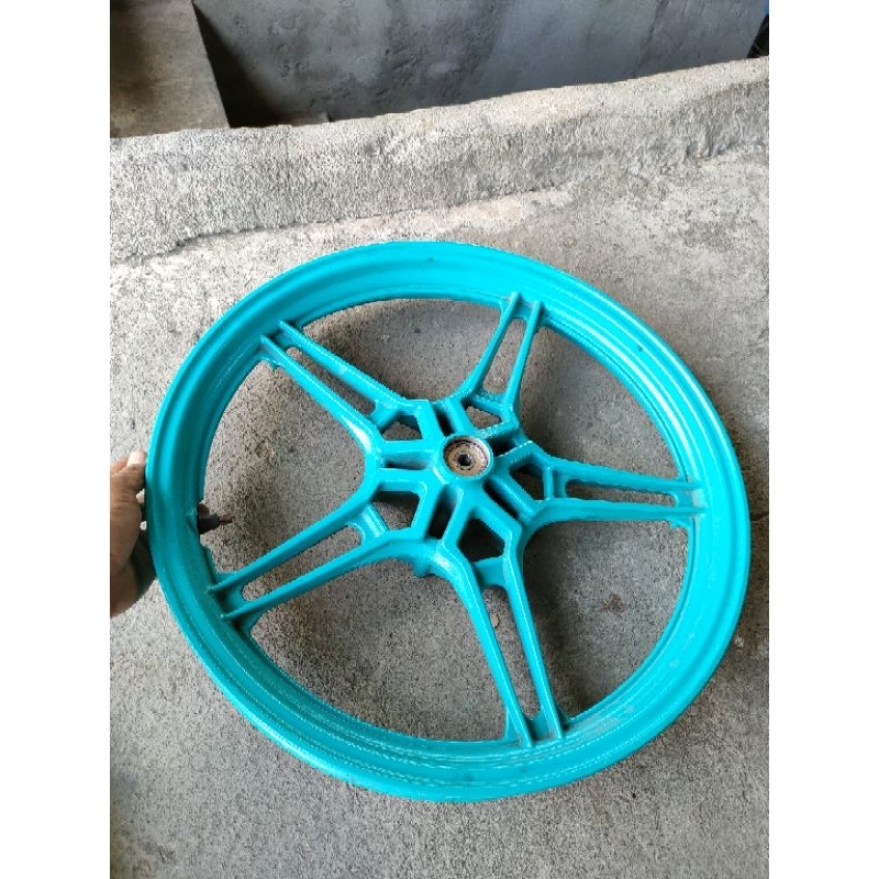 pelek pelk velg roda depan mxking 150 MX 150king cyan 2023