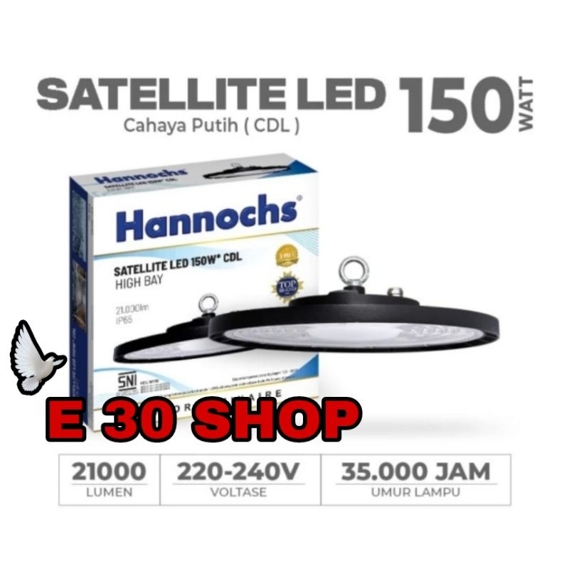 Hannochs Lampu Highbay LED Satellite LED 150W Cahaya putih - UFO
