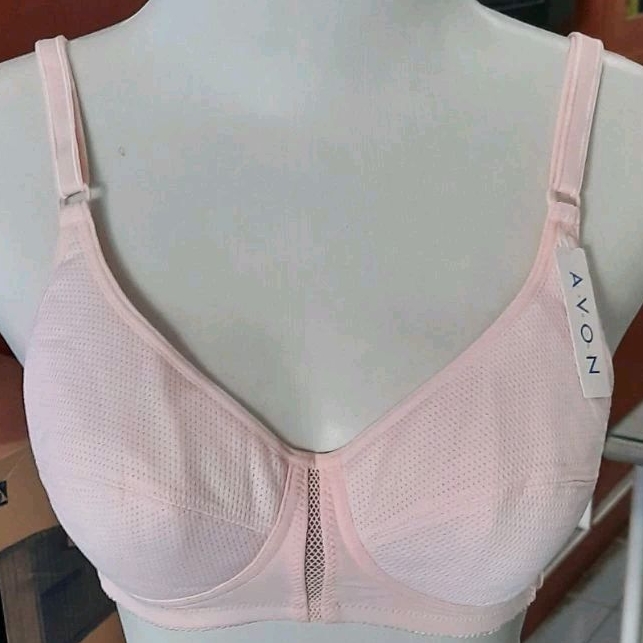 bra wanita sporty tanpa kawat ada busa tipis, avon