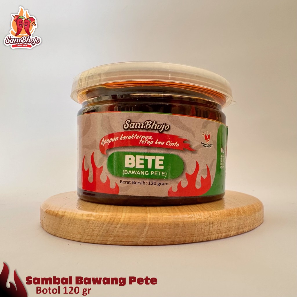 

SamBhojo - Sambal Bawang Pete (Bhojo Bete) Kemasan Botol 120 gr