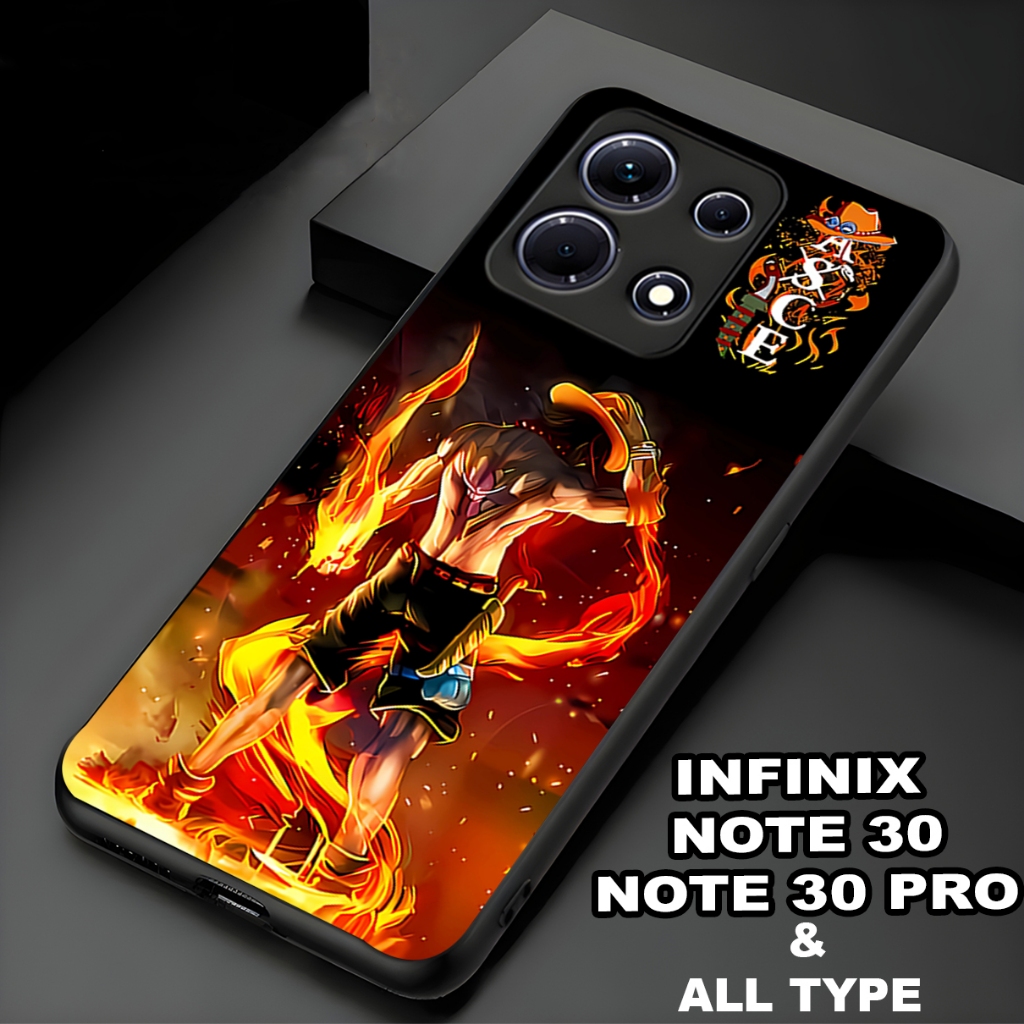(cod10) Softcase glossy kilau INFINIX NOTE 30/30 PRO/HOT 30/30i dan ALL TYPE /motif anime one piece( bisa chat admin untuk REQUEST TYPE HP LAIN)case/sofcase/soft case/casing/cassing/kesing/silicon/silikon
