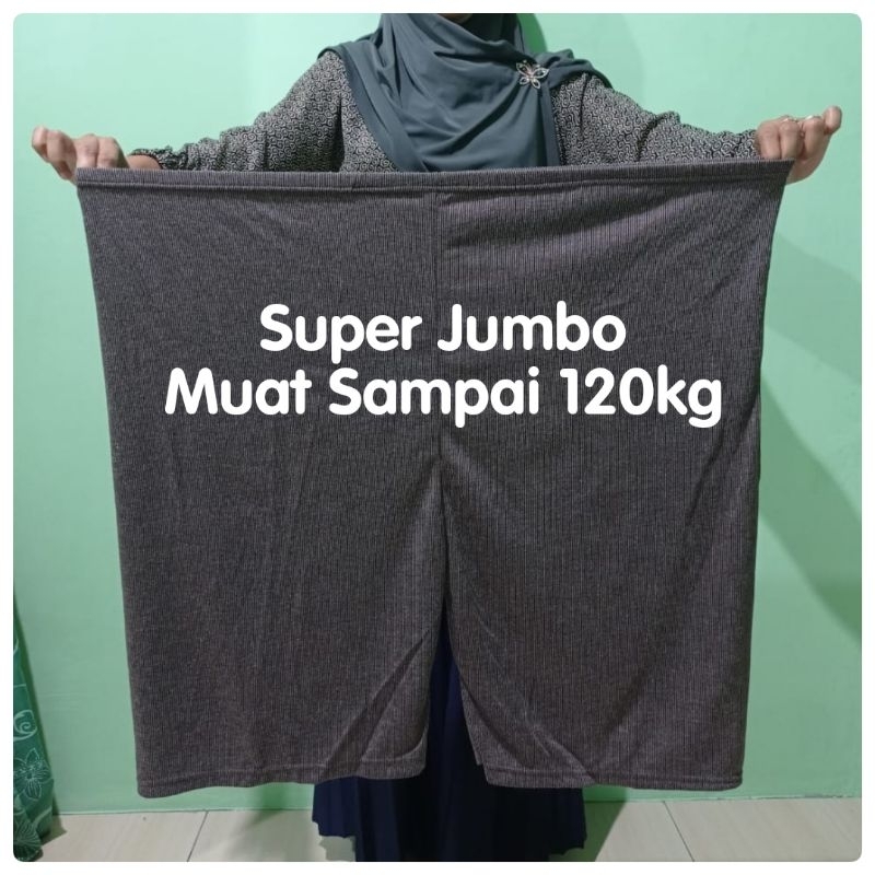 Celana Kolor Wanita Jumbo Pendek Melar Nyaman Adem Bahan Silma Muat Sampai 120 KG