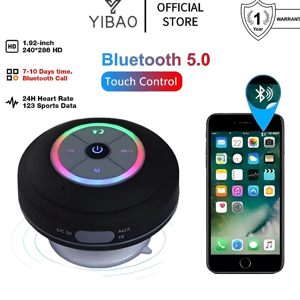 EW YIBAO Speaker Portable Bluetooth Wireless Tahan Air Waterproof  Terbatas