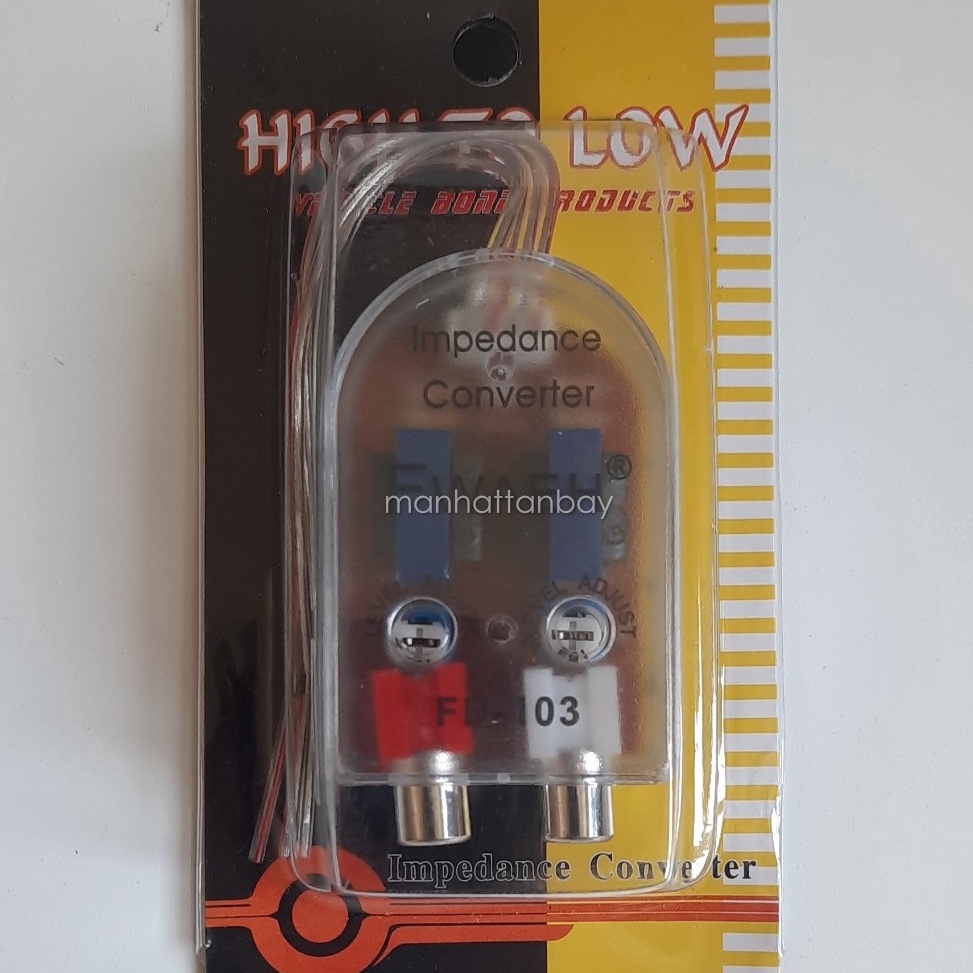 HI to LOW RCA Converter Audio Mobil