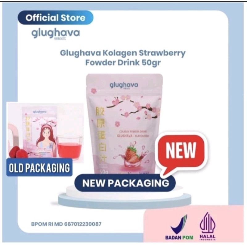 

[GLUGHAVA][READY STOK][FREE GIFT] Minuman Collagen Strawberry