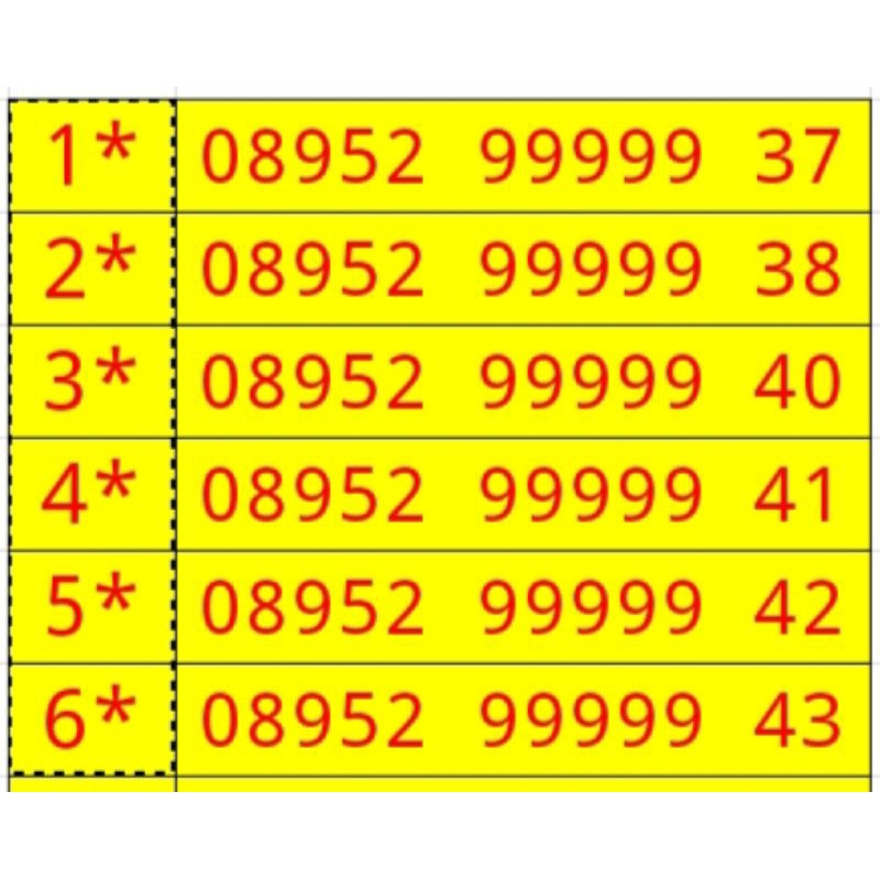 Kartu Perdana Nomor Cantik Tri 11 Digit Rapih Mudah diingat BONUS KUOTA 2 GB Nasional Indosat Ooredo