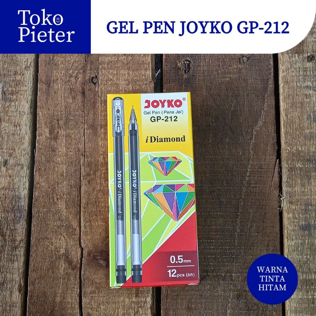 

BOLPEN GEL JOYKO GP-212 DIAMOND HITAM (1pcs)