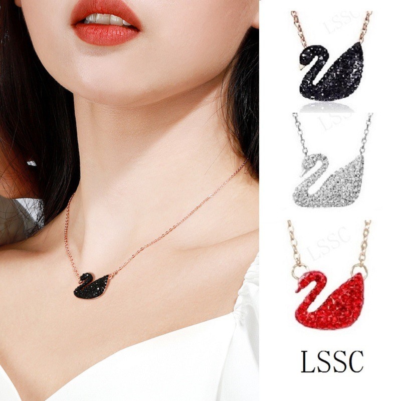 Kalung Titanium Swan Korea Liontin Angsa Untuk Wanita Aksesoris Necklace Terbaru