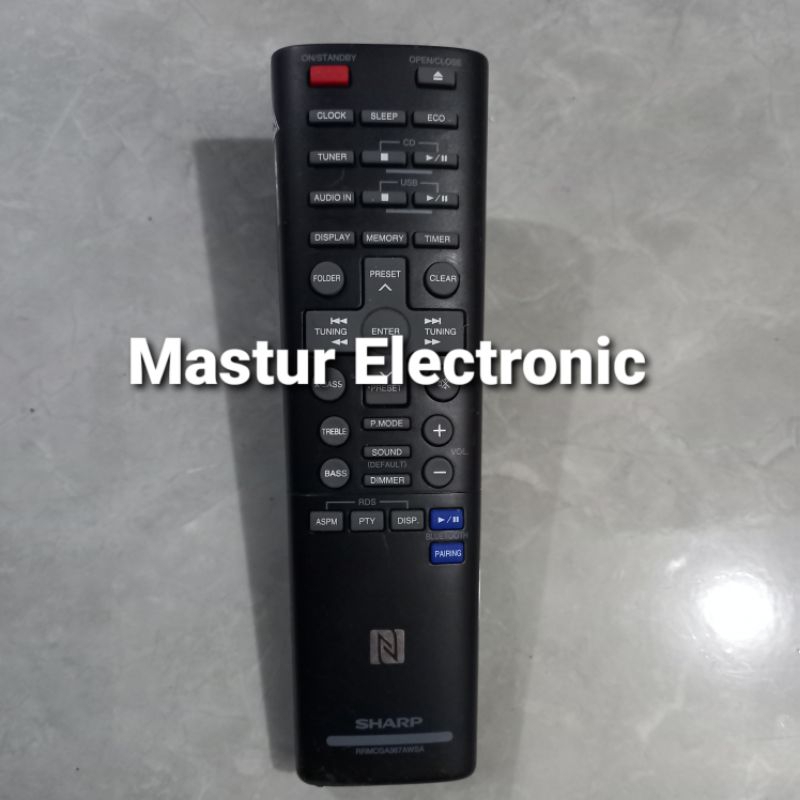 REMOTE REMOT DVD HOME THEATER SHARP RRMCGA367AWSA ORIGINAL