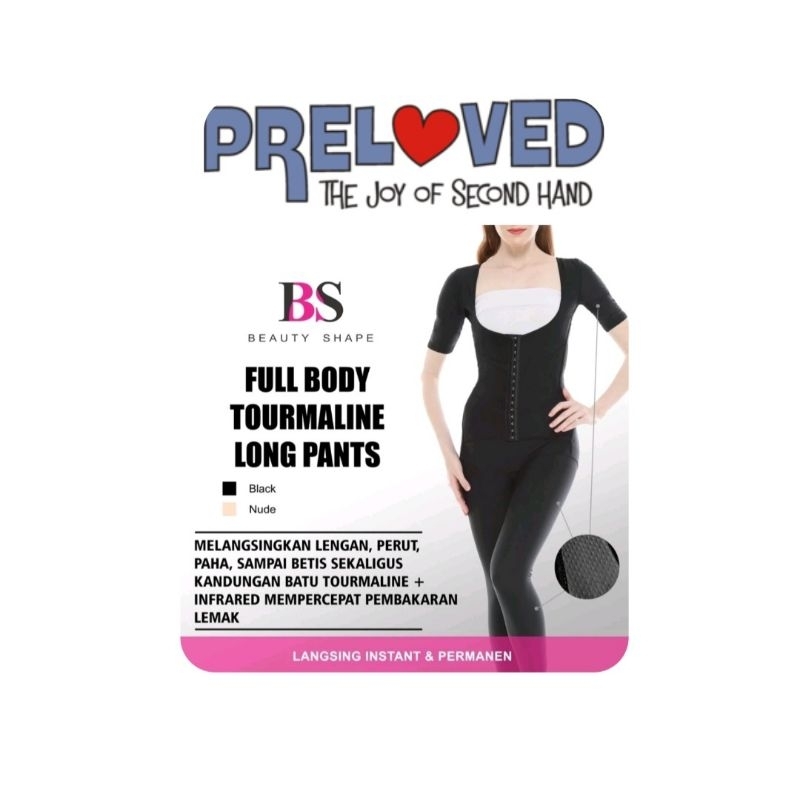[PRELOVED] Beauty Shape - Full Body Tourmaline Long Pants / Korset Pembakar Lemak Full Body