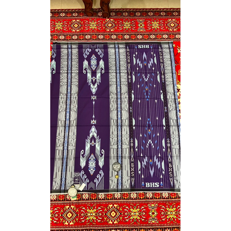 Sarung BHS Masterpiece Songket Gold & Silver Motif SIC Black Series