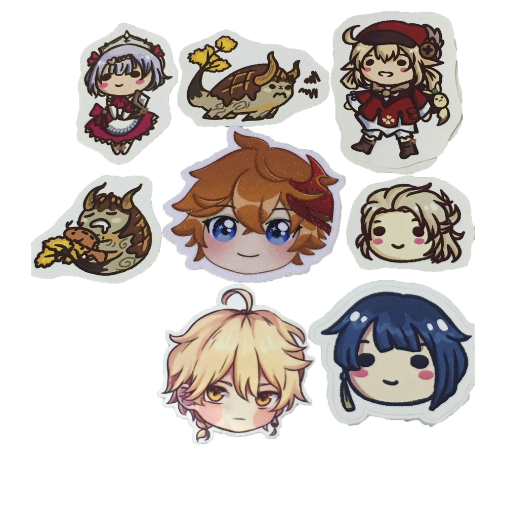 

Stiker Genshin Impact Cutting Sheet