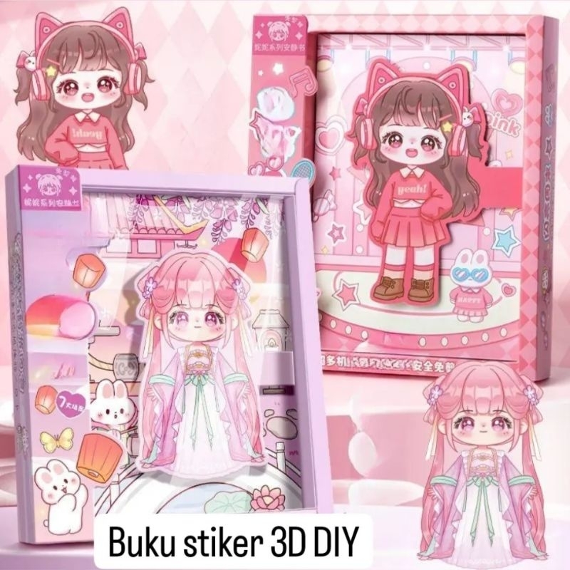 

Stiker book DIY fashion / set stiker anak fashion / stiker riasan/ stiker makeup