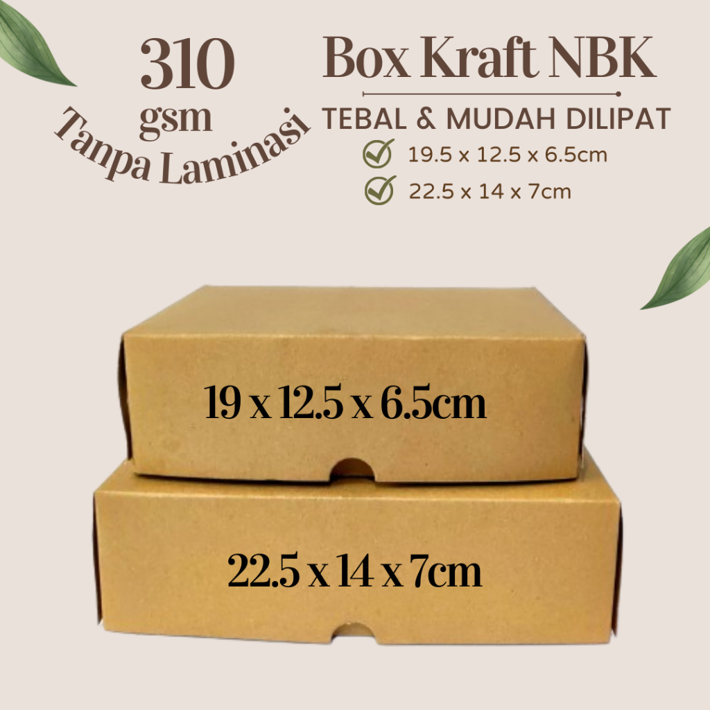 

Dus Kue / Kardus Coklat Dus kraft NBK NX NORMAL TUTUP PENUH / Kue Jajan Roti ukuran 19,5x12,5x6.5cm coklat polos /Dus box kue isi 6 -7/ dus Kraft / Kardus Snack / Box Makanan / Kotak Nasi