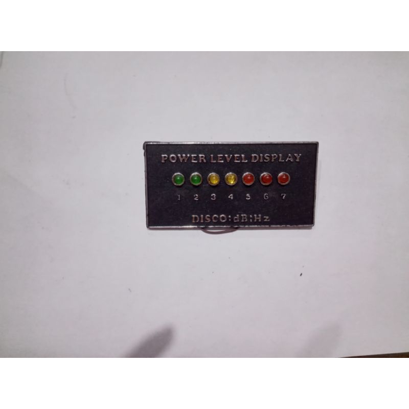 Sticker Label Amplifier 7 Lampu Led Power Level Display Disco DR HZ