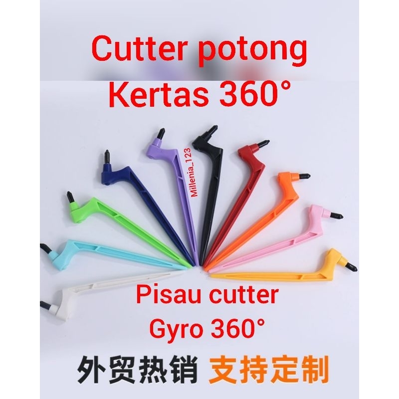 

pisau cutter potong kertas GYRO 360° craft cutting tools