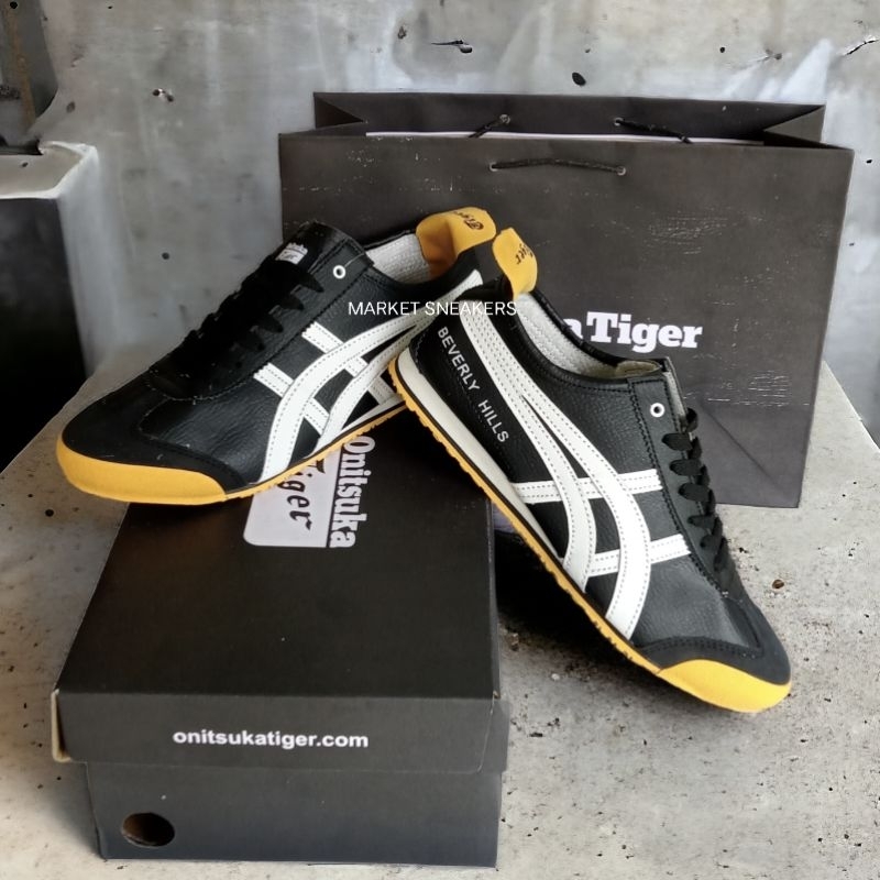 Sepatu Sneakers Pria Beverly Hills Black White Yellow Japan Sepatu Pria