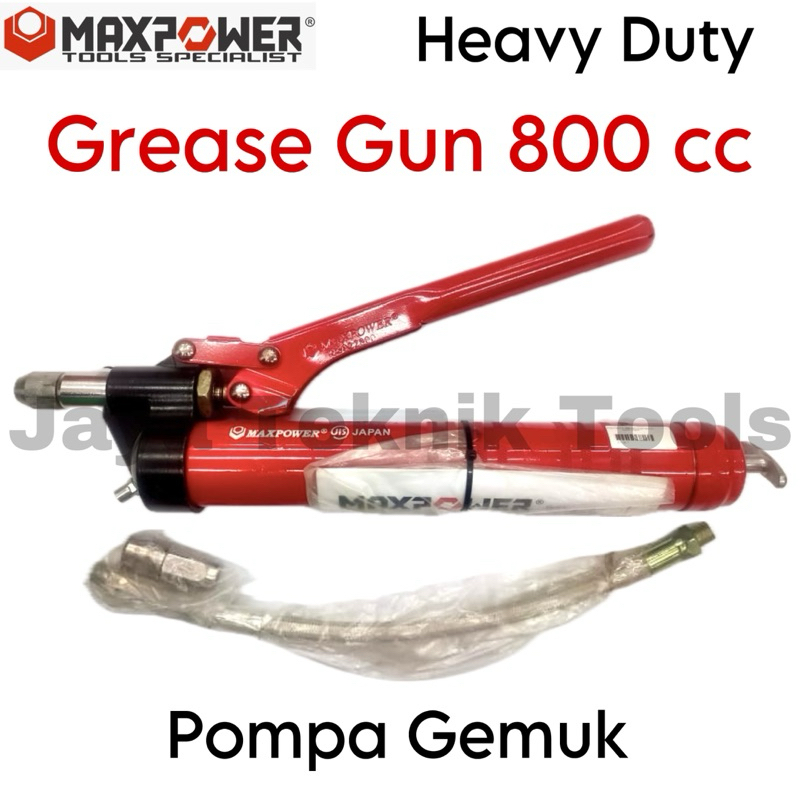 Grease Gun 800 cc Maxpower Heavy Duty Pompa Gemuk Besi Pressure