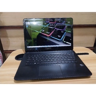 laptop sony vaio svf14212sgb hitam intel core i3 gen 3 2gb ram 500gb hdd like new mulus no minus