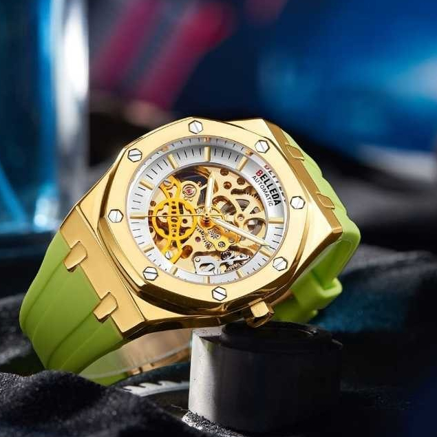 PROMO Jam Tangan Pria Belleda 9532 Automatic Stainless Steel Anti Air Original Luxury COD Bisnis