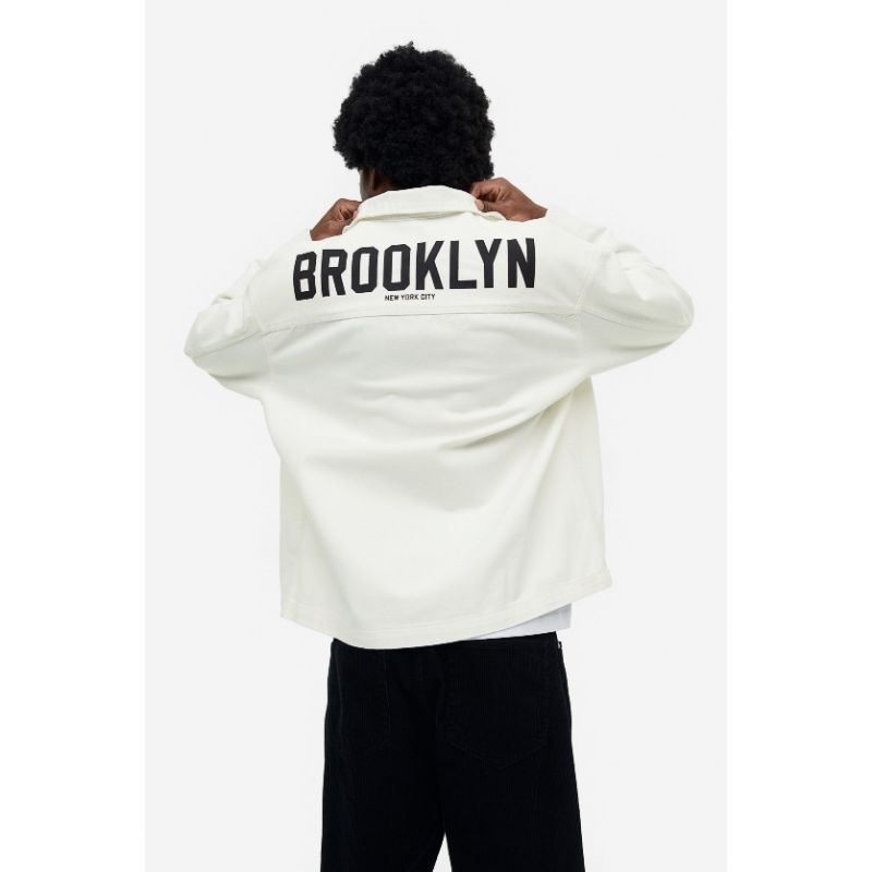 Shirt Jacket H&M Oversized Fit Twill Overshirt New Original