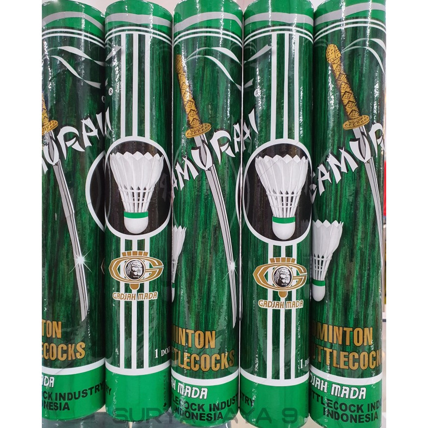 SHUTTLECOCK BADMINTON SAMURAI HIJAU NEW ORIGINAL SAMURAI