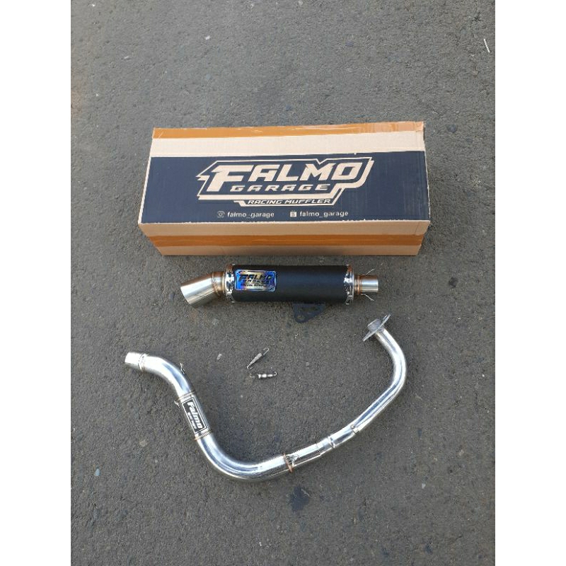 Knalpot samlong by Falmo garage fullsysteem Mio Beat Xeon Scoopy Pcx Nmax new old Aerox new old Adv 